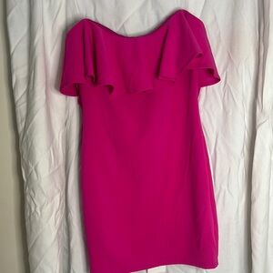 Elegant Pink Off-Shoulder Dress